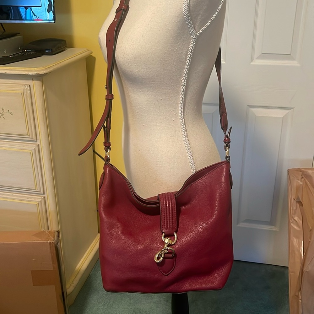 Rebecca Minkoff Red Leather Crosssbody Bag- good condition - Picture 2 of 6